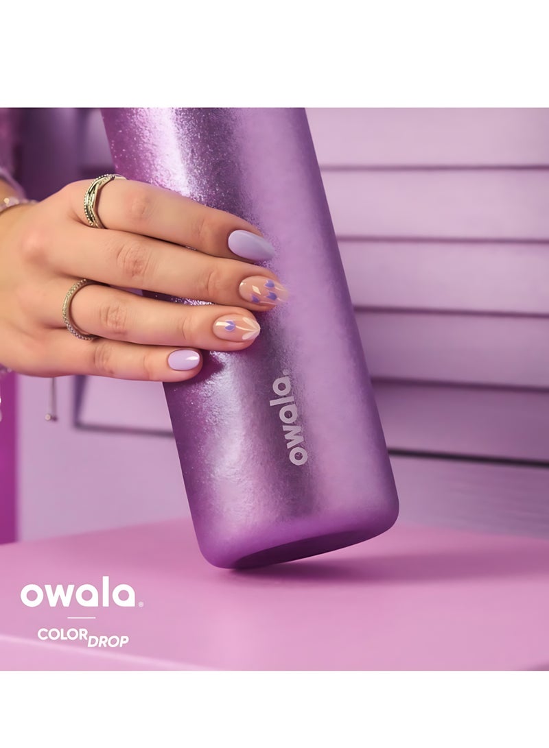 Owala Owala FreeSip Double Insulated Stainless Steel Water Bottle | With Straw | BPA-Free | Sports Water Bottle | 1-Pack | 24 oz (So Eggstra)  - Image 3