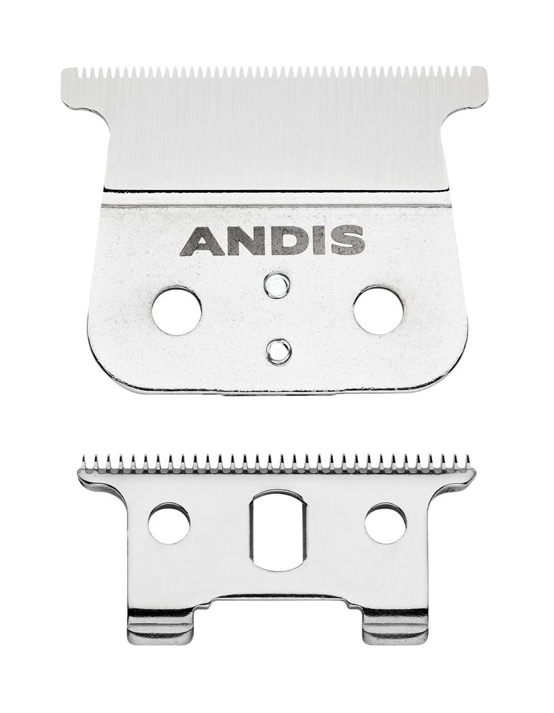 Andis TBlade Replacement for TOutliner GTO GO and SLS Trimmers  Close Cutting Zero Gapped Silver