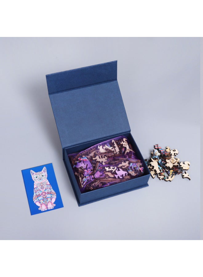 بقعة جيل من لغز خشبي على شكل رأس الدب غير النظامية ثلاثية الأبعاد لغز الحيوان المصنعين تخصيص اللون: A4 Bear Head - Image 3