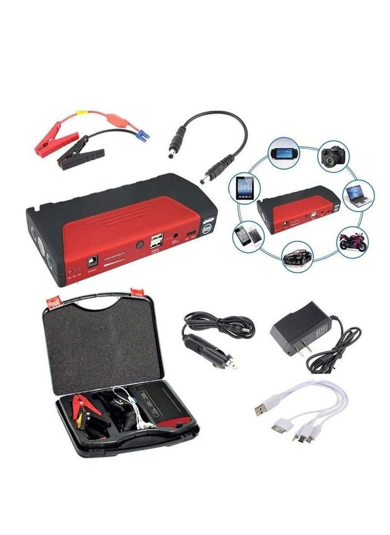 SPIDER - Combo Offer Single Cylinder Air Compressor With Digital Inflator AIR Charging Pump For Automobile12V with Jump Starter Power Bank - Image 1