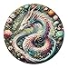 SECOGM Dragon Puzzles for Adults 1000 Pieces Round Mandala Jigsaw Puzzles 1000 Pieces Impossible Difficult Hard Challenging Puzzles for Adults 265 265in - Image 2