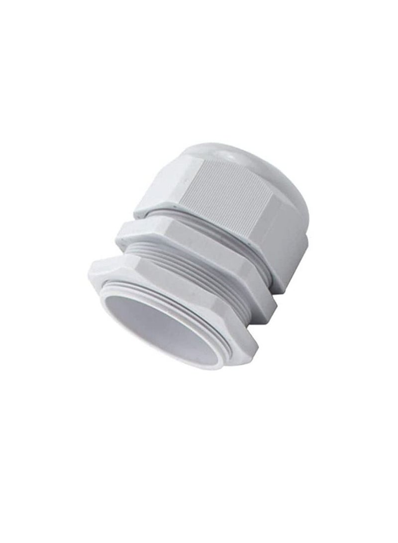 Armoured Cable Gland Kit for Outdoor Sockets and Junction Boxes & Industrial Use with Lock Nut PVC Shroud and Earth Tag (75S, BW) - Image 1