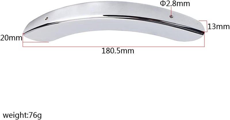 Alnicov Banjo Armrest - Single Leg, No Screws, Zinc Alloy Replacement Part - Image 2