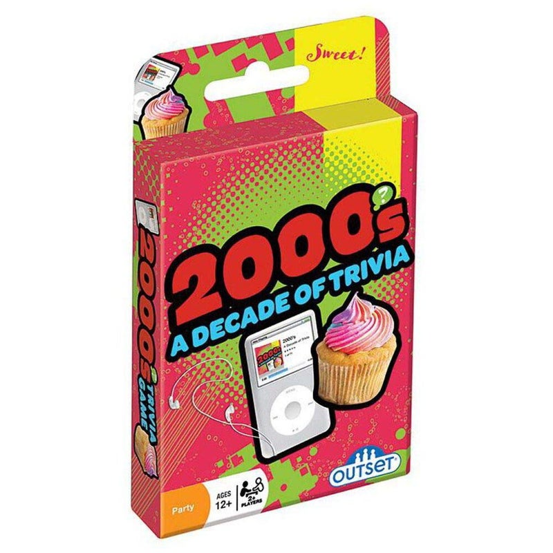 لعبة بطاقات أسئلة تريفيا من أوتسيت ميديا من عقد 2000 - للأعمار 12 وما فوق