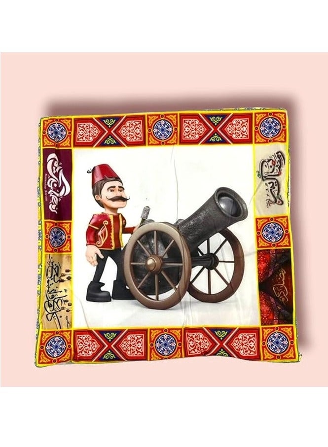 طقم اغطية مخدات باشكال رمضانية - اشكال رمضانية متعددة الالوان و الاشكال - طقم 4 قطع من نفس الشكل- مقاس 40 × 40 سم - Image 1