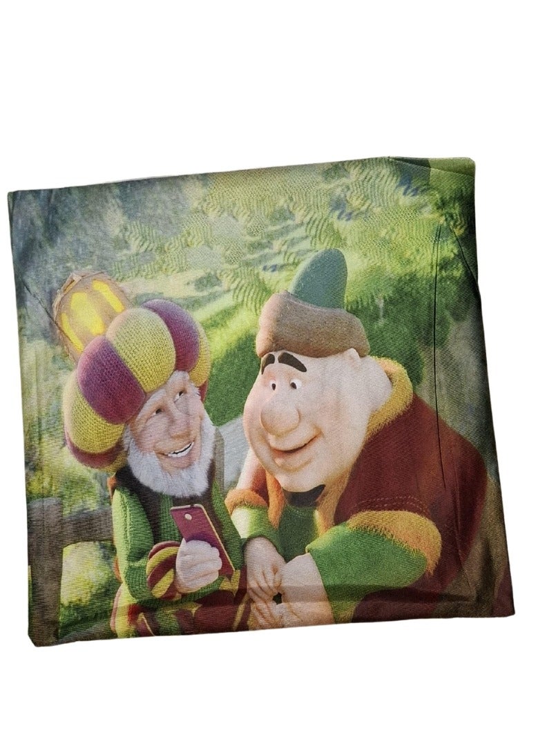 طقم اغطية مخدات باشكال رمضانية - اشكال رمضانية متعددة الالوان و الاشكال - طقم 4 قطع من نفس الشكل- مقاس 40 × 40 سم - Image 5