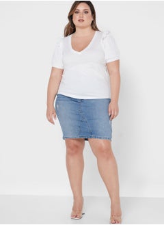 Vero Moda Curve V-Neck Top  - Image 4