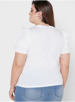 Vero Moda Curve V-Neck Top  - Image 2