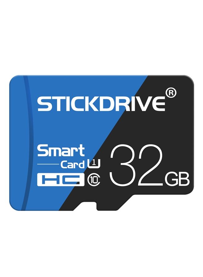 BURAQ STICKDRIVE 32GB High Speed U1 Blue and Black TF(Micro SD) Memory Card  - Image 2