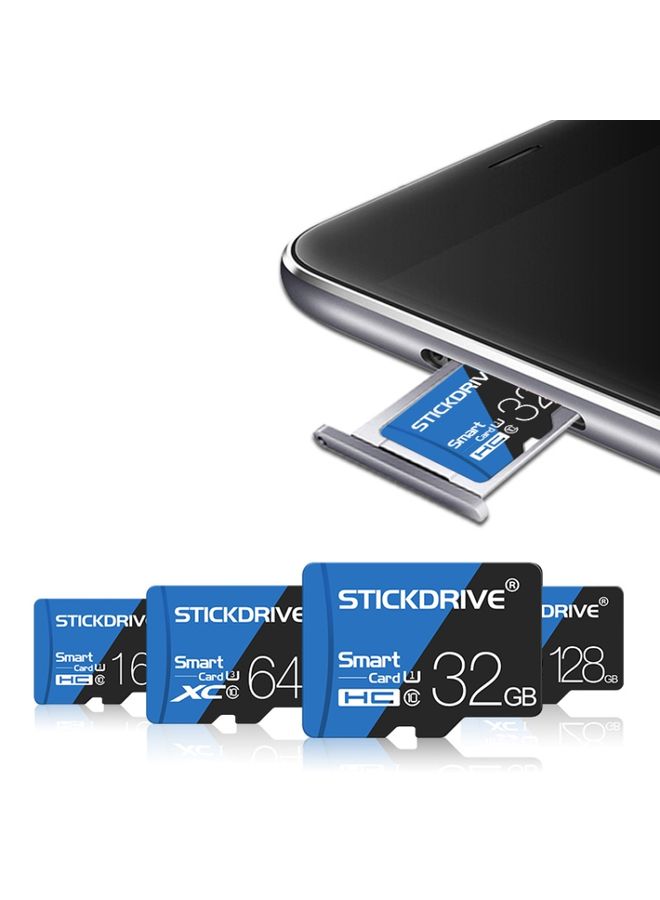 BURAQ STICKDRIVE 32GB High Speed U1 Blue and Black TF(Micro SD) Memory Card  - Image 3
