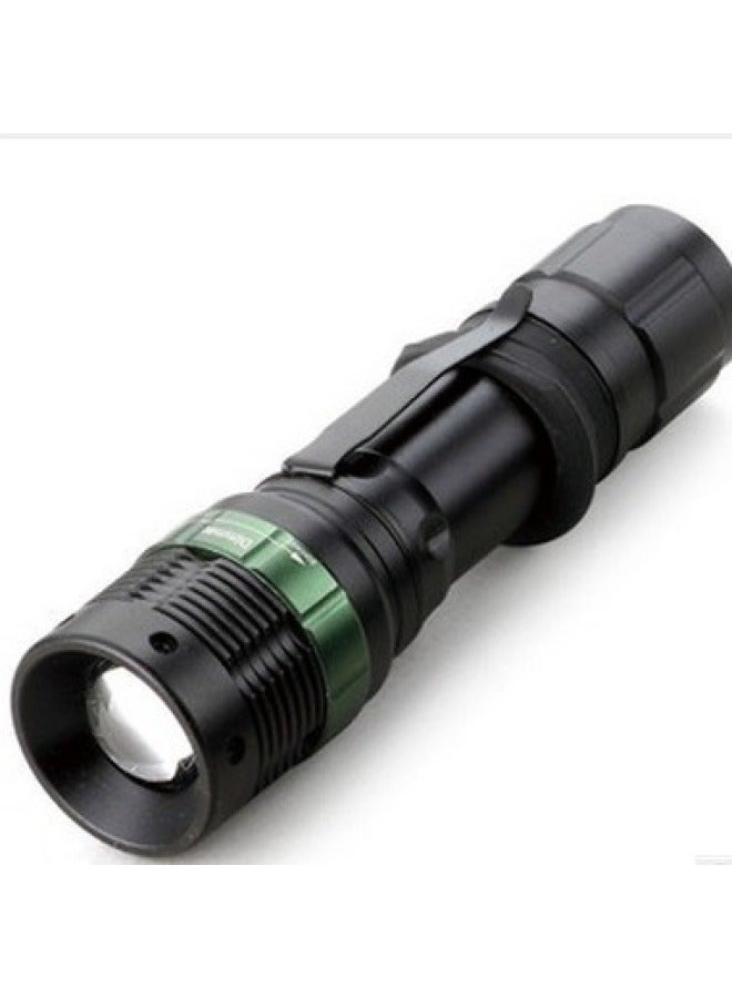 Led Charging Bright Aluminum Alloy Flashlight Telescopic Zoom R5t6 Night Riding Long-range Outdoor Bicycle Light Tail Open