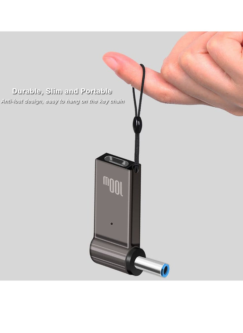 SYOSI - USB C to 4.5mm Adapter, Laptop Charging Adapter Female Type C to Male DC Barrel Jack Plug Converter 100w Pd Power Charger Connector Tip for Probook Notebook Elitebook - Image 1