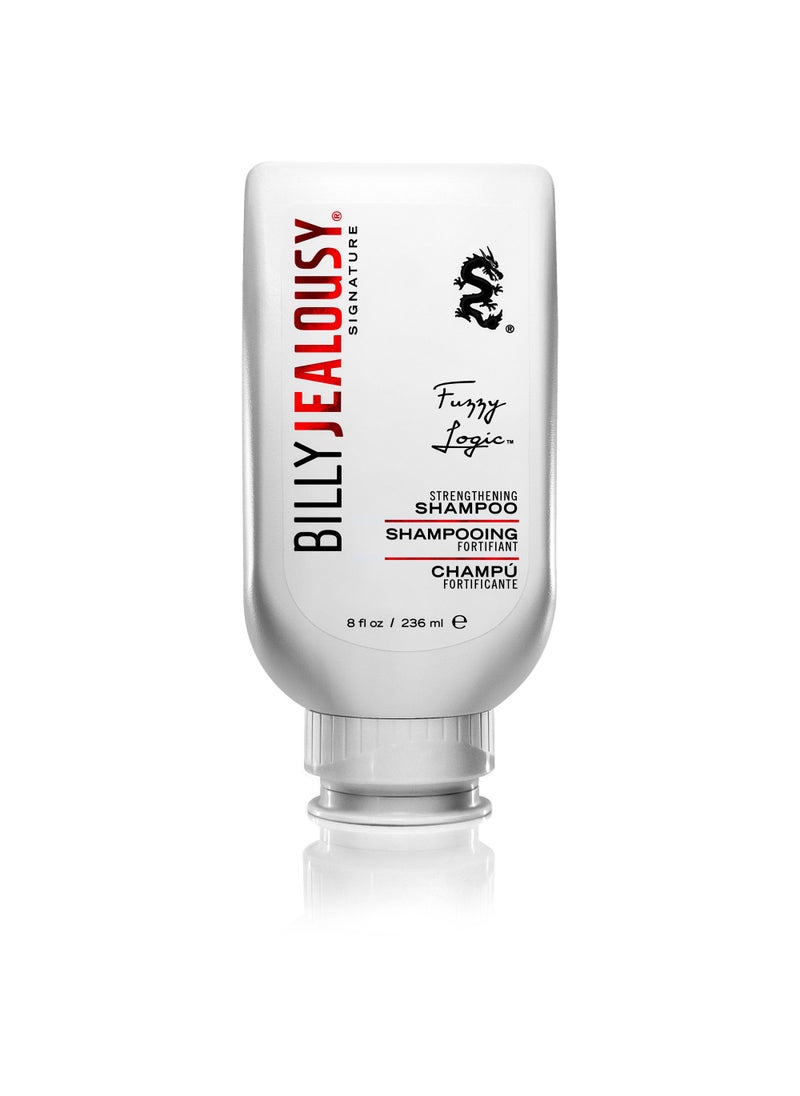 Billy Jealousy Billy Jealousy Fuzzy Logic Strengthening Mens Shampoo, Adds Volume, Prevents Hair Loss, Promotes Circulation & Healthy Growth, Peppermint Scent, 8 Fl Oz 