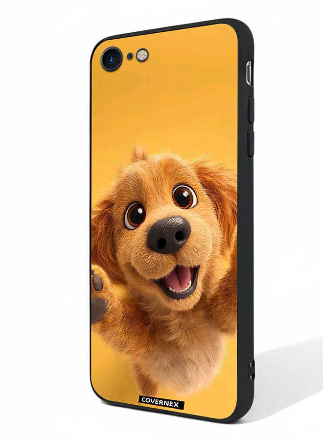 Covernex Apple iPhone 7 Protective Case Cover Printed Featuring Adorable Puppy Portrait - Image 1