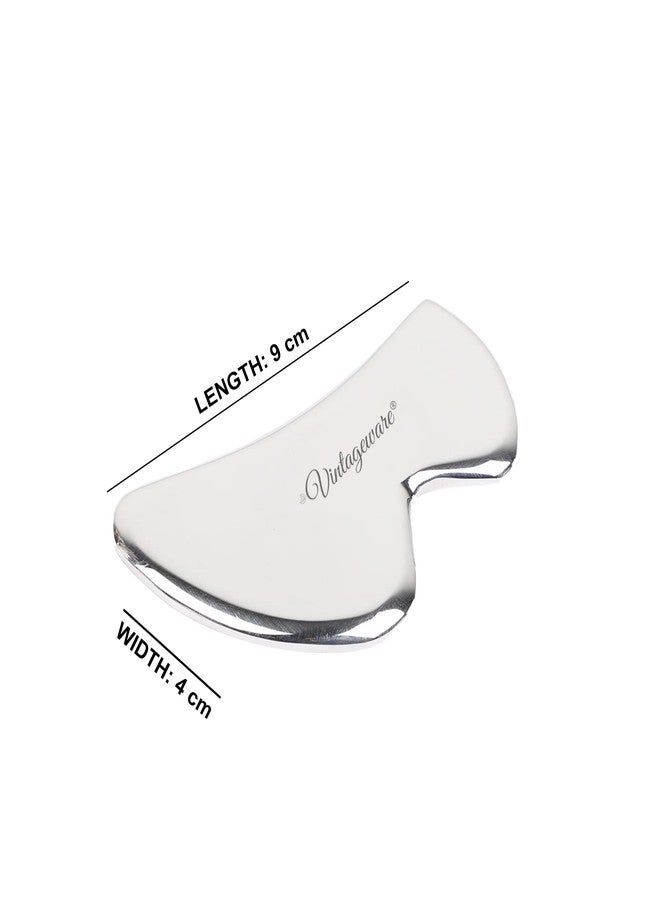 Vintageware® Medical Grade 304 Stainless Steel Gua Sha Guasha Massage Soft Tissue Therapy Used for Back, Legs, Arms, Neck,Shoulder Face (B Shape) - Image 5