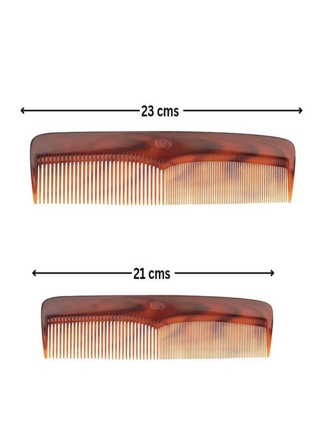 ليلي أمشاط شعر ليلي للنساء | مشط تصفيف | طقم أمشاط شعر كلاسيكي من قطعتين | طقم أمشاط مصنوع يدويًا | مشط ذو أسنان دقيقة للتصفيف | طقم أمشاط للرجال والنساء | مشط شعر غير كهربائي | طقم أمشاط للعناية الشخصية من قطعتين - Image 4