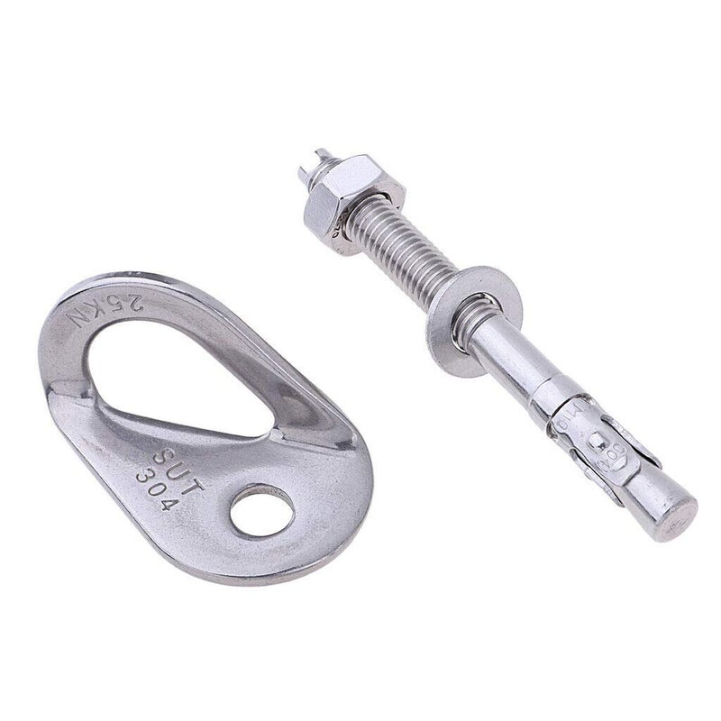 ISOP Climbing Anchor Bolt 2 Set - Expansion Bolt and Hanger FIXE 1 Rock Climbing - Professional Eyebolts for Fire Escape Rope Ladders - Conrete Wall Mounted Anchors - Eyelet and Bolt - Image 3