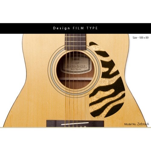 Healing Shield Healingshield Premium Acoustic Guitar Pickguard Basic Type Zebra-A - Image 2
