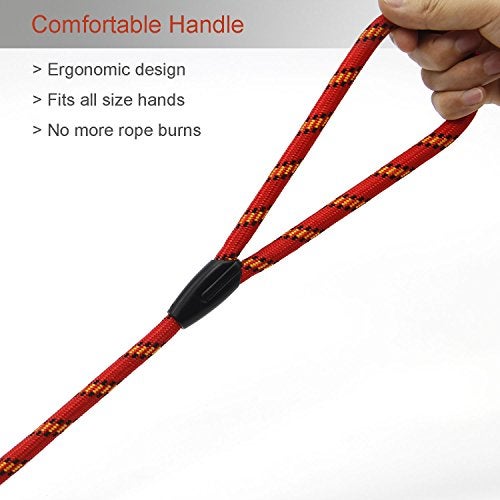 Coolrunner Red Brand 5 FT Adjustable Nylon Dog Rope Leash for Small Medium Dogs 10-80 lb Walking - Image 4
