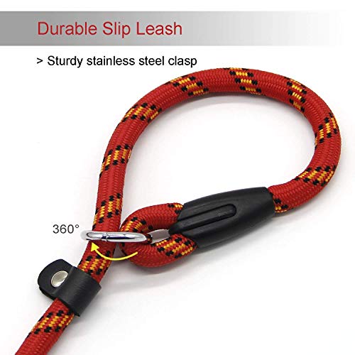 Coolrunner Red Brand 5 FT Adjustable Nylon Dog Rope Leash for Small Medium Dogs 10-80 lb Walking - Image 5