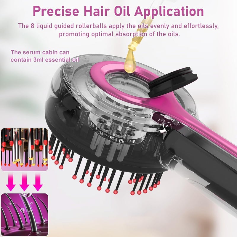 2 in 1 Electric Scalp Massager Brush with Radiant Oil Applicator, Scalp Care Massage Modes - Image 4