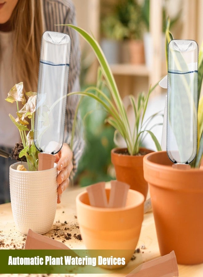 تينسكي ٨ قطع من أدوات ري النباتات، تتضمن أوتاد ري ذاتية من الطين وزجاجات بلاستيكية، نظام ري أوتوماتيكي بطيء الإطلاق، مناسب للاستخدام الداخلي والخارجي في المنزل وأثناء العطلات. - Image 2