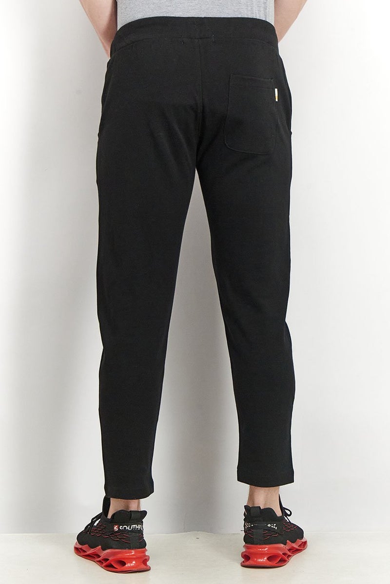 Gazzarrini Men Regular Fit Drawstring Printed Pants, Black - Image 2