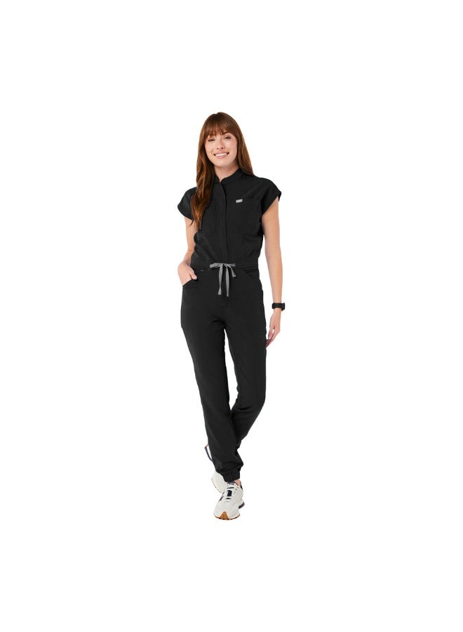 NIBEMINENT Jumpsuits Medical Scrubs Uniform Short Sleeve Nursing Workwear Nursing Uniforms Women Men Pet Doctor Scrub Medical Workwear - Image 1