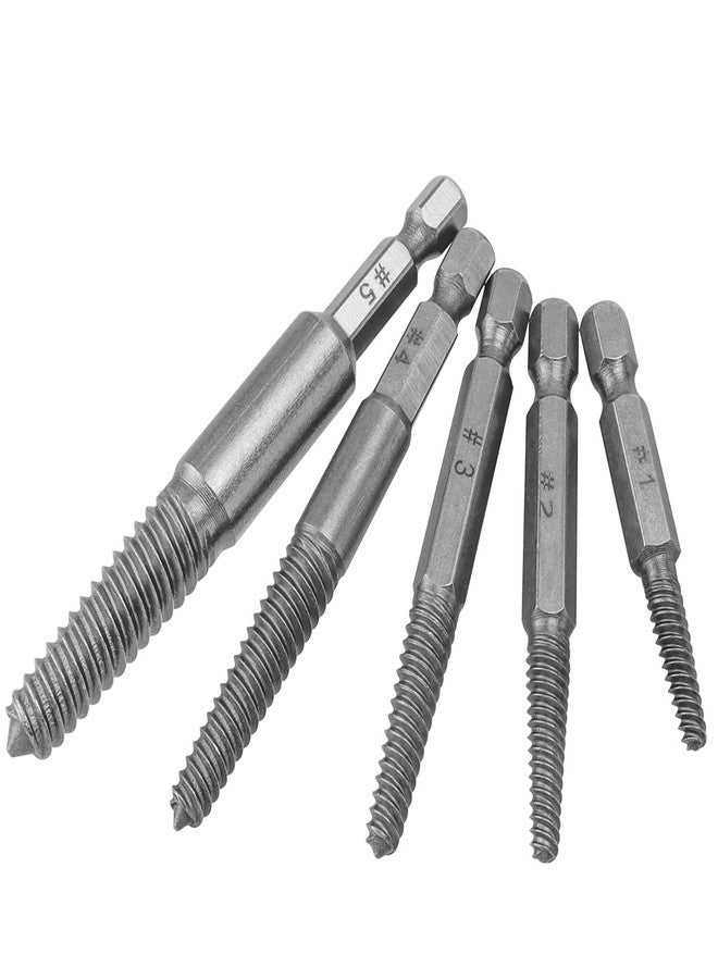 Mesee 10 Pieces Damaged Screw Remover and Extractor Set 1/4 Inch Hex Shank Broken Screw Extractor Drill Bit Screws Bolts Quick Stripped Removal Tool - Image 2