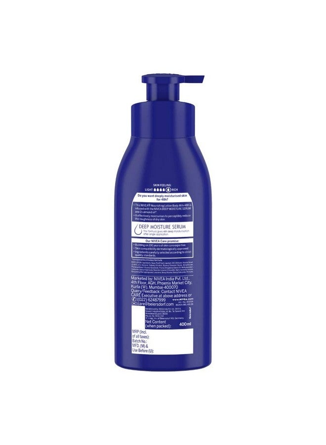 نيفيا لوشن الجسم نيفيا، حليب الجسم المغذي، 400 مل - في علبة العناية الصديقة للبيئة من نيفيا | للبشرة الجافة جدًا | زيت اللوز 2x - Image 4