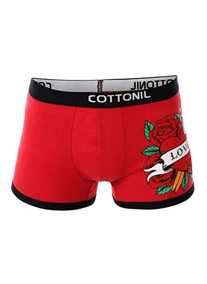 COTTONIL Printed Boxer Briefs Pack Of 6 
