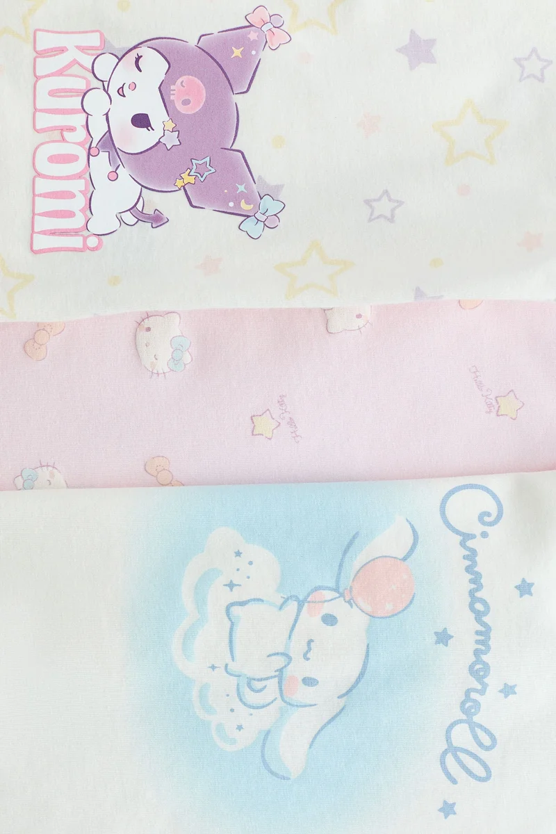 H&M 3-pack printed pyjama tops