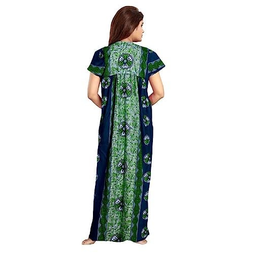 KBNBJ Nighty For Women Cotton Printed Maxi Gown Ankle Length Nighty Night Dress Gown For Women Maxi-Free Size (Pack Of 2), Assorted - Image 5