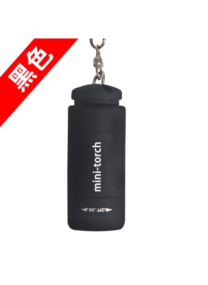 Portable Mini LED Flashlight Rechargeable Black