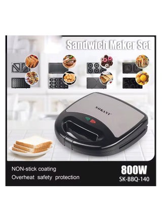 8 IN 1 Multifunctional Sandwich Maker(Grill,Sandwich,Toast, Waffle,Donut ...)/Double Side Heating /800W( SK-BBQ-140) - pzsku/Z3E474310CDB31774A988Z/45/1745865022/e26ff49e-2e94-4039-9b66-92737db4442f