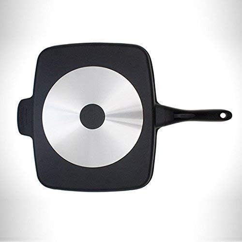 PIHARVA Magic pan Double Sided Magic Frying Pan NonStick 5 in 1 Fry Pan Divided Grill Fry Oven Meal Skillet Non Stick Black - Image 2
