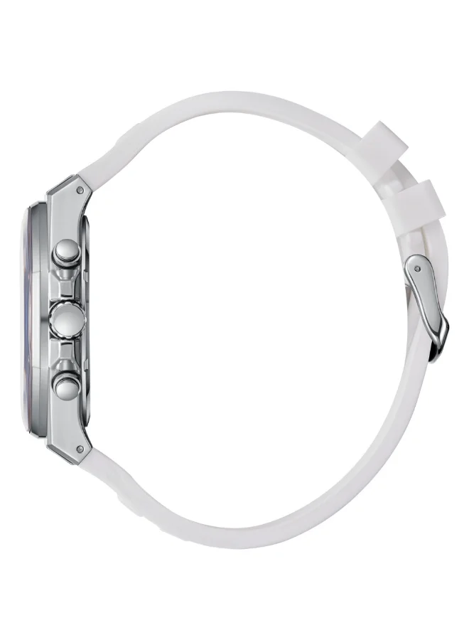 Slazenger Men's Multi Function Display Watch With White Silicone Strap - SL.9.2390.2.05