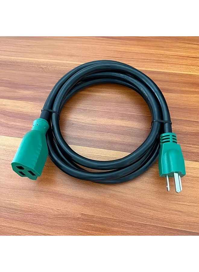 Heavy Duty 6ft 12AWG 3 Outdoor Extension Cord 15A 1875W SJTW for Garden and Home Use - Image 1