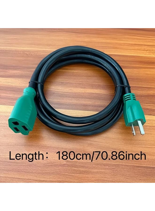 Heavy Duty 6ft 12AWG 3 Outdoor Extension Cord 15A 1875W SJTW for Garden and Home Use - Image 3