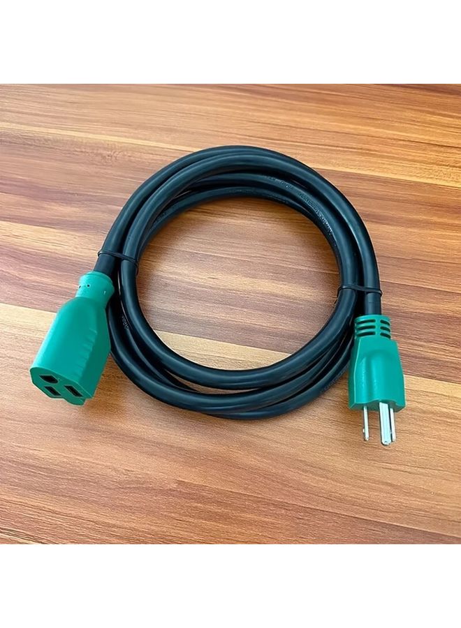 Heavy Duty 6ft 12AWG 3 Outdoor Extension Cord 15A 1875W SJTW for Garden and Home Use - Image 2