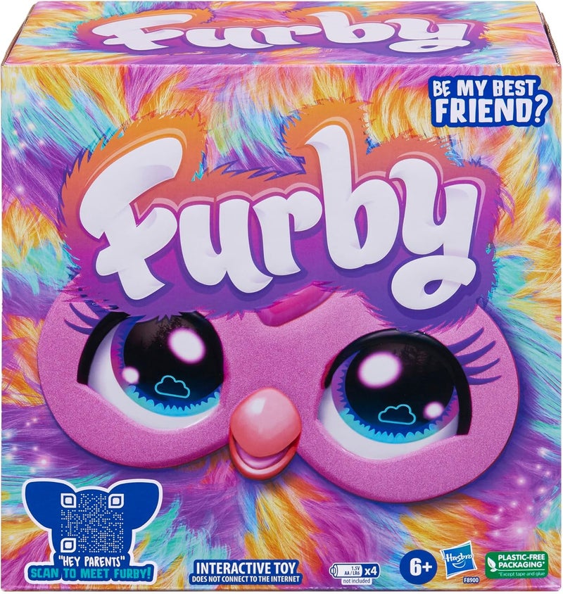 Furby Tie Dye, 15 Fashion Accessories, Interactive Plush Toys for 6 Year Old Girls & Boys & Up, Voice Activated Animatronic - Image 2