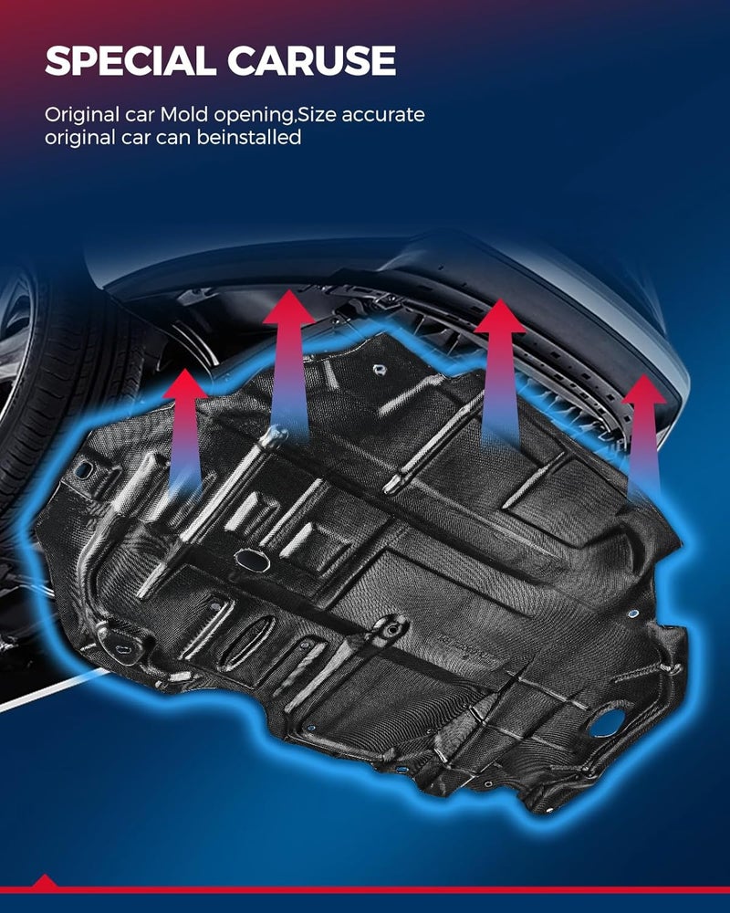 KAX Engine Splash Shield for 2013-2019 Escape & 2015-2018 M-kc - Replacement #1228125 - Image 4