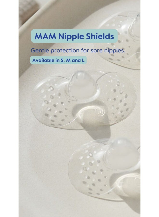 MAM Nipple Shields for Breastfeeding, Size Large, Pack of 2 - Image 2