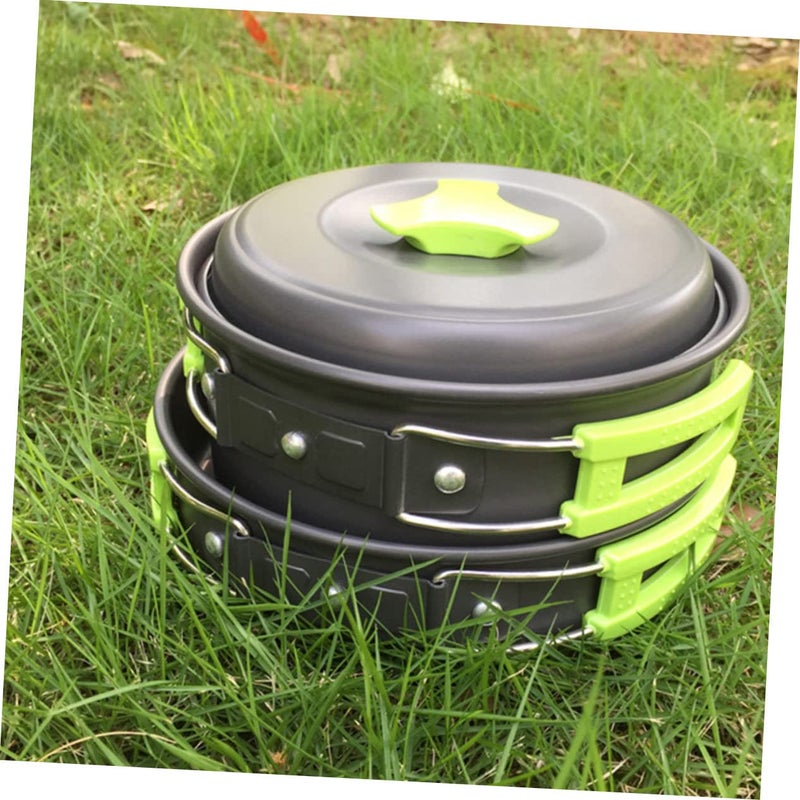 Portable Outdoor Cookware Set with Bag for Hiking Camping Picnics Easy Clean Space Saving - Image 5