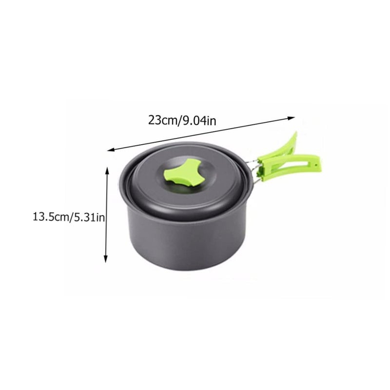 Portable Outdoor Cookware Set with Bag for Hiking Camping Picnics Easy Clean Space Saving - Image 3