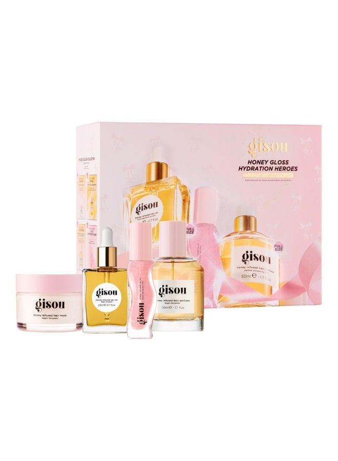 gisou Honey Gloss Moisturizing Set 4 Pieces - Image 1