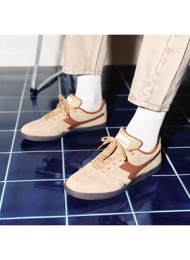 DIADORA أحذية كاجوال للرجال والنساء من ديادورا ساونتر سينث، أصفر خريفي/بني تشينكسي/أبيض ثلجي، مقاس 37 - Image 5