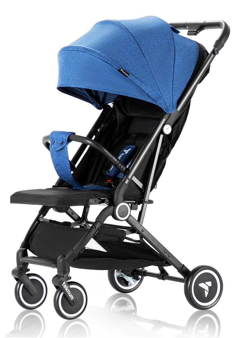 TEKNUM Teknum Travel Cabin Stroller with Coffee Cup Holder - Blue  - Image 5