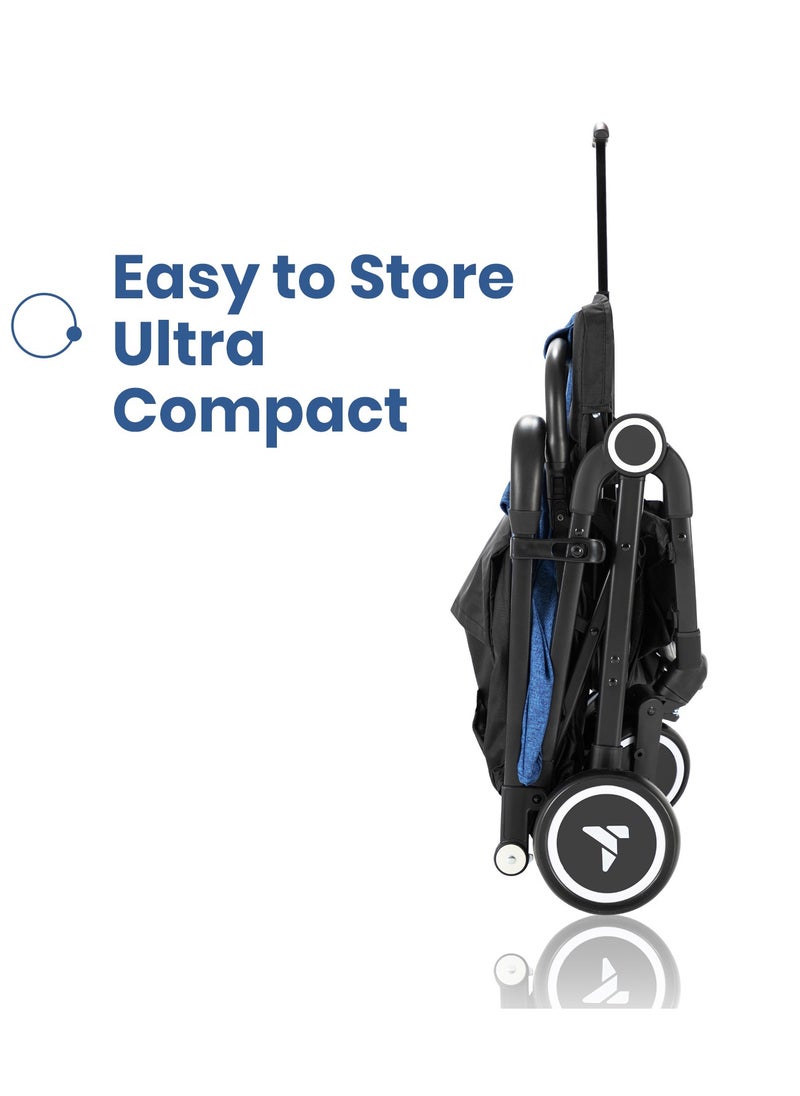 TEKNUM - Teknum Travel Cabin Stroller with Coffee Cup Holder - Blue - Image 1