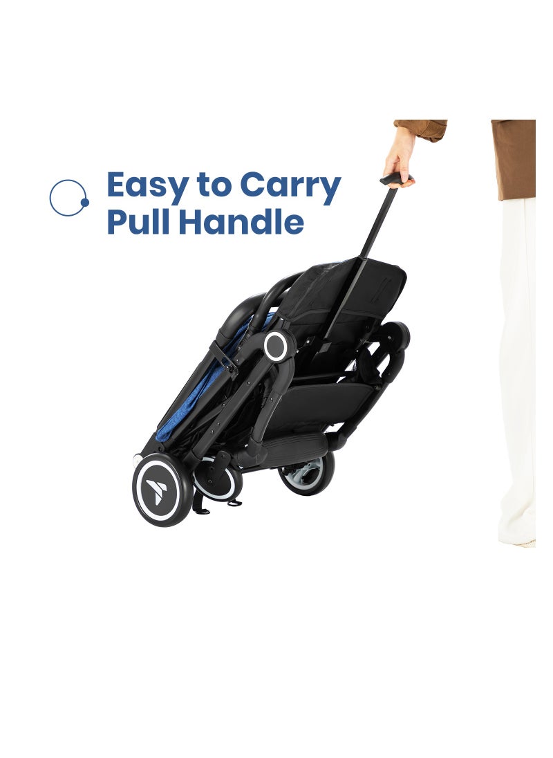 TEKNUM - Teknum Travel Cabin Stroller with Coffee Cup Holder - Blue - Image 1